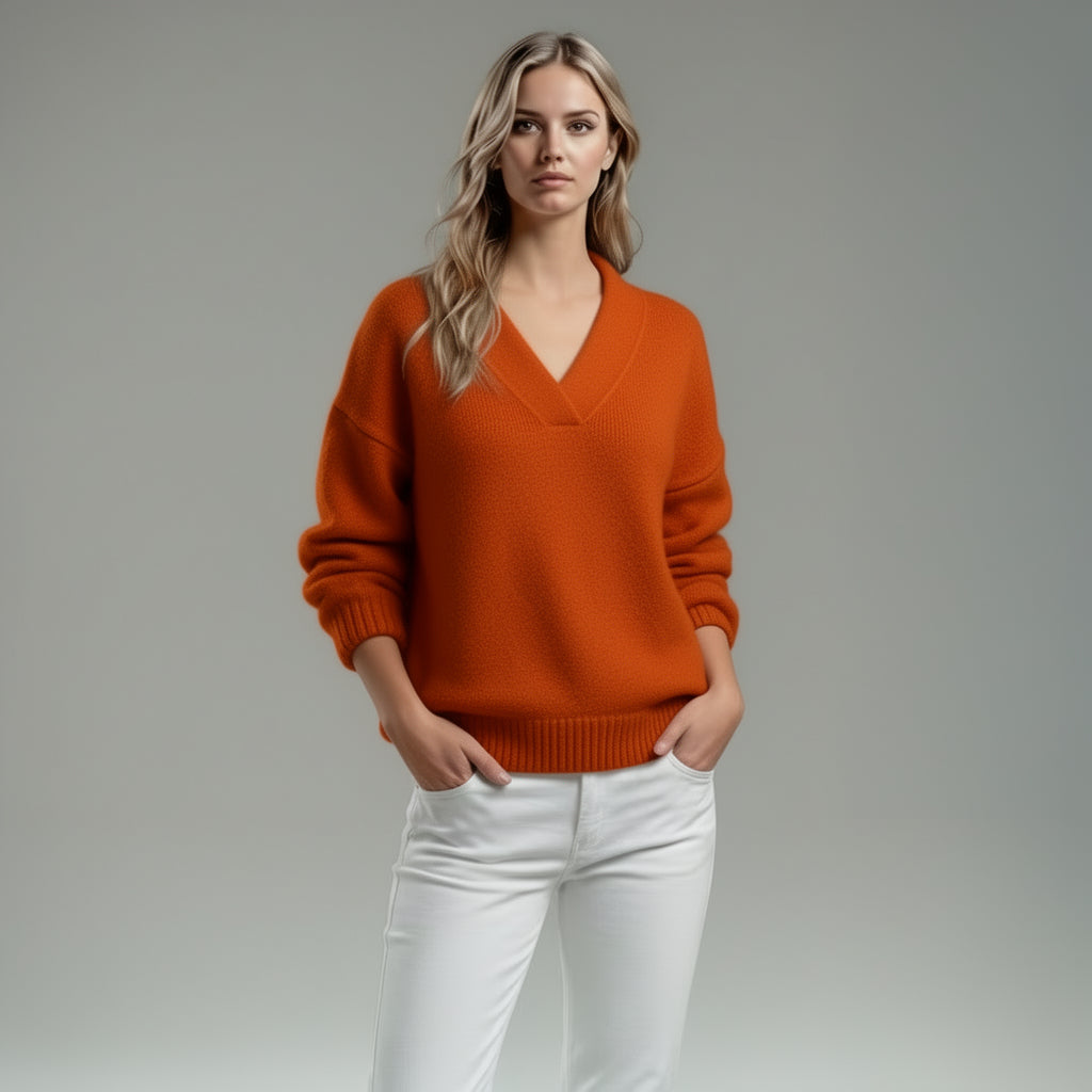Noor | Pull doux à col en V