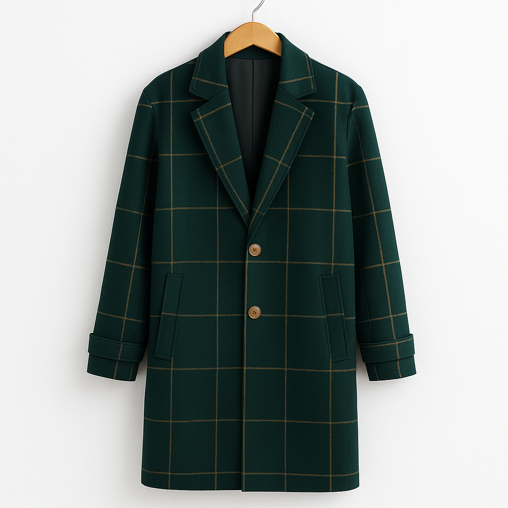 Élise | Manteau classique à carreaux