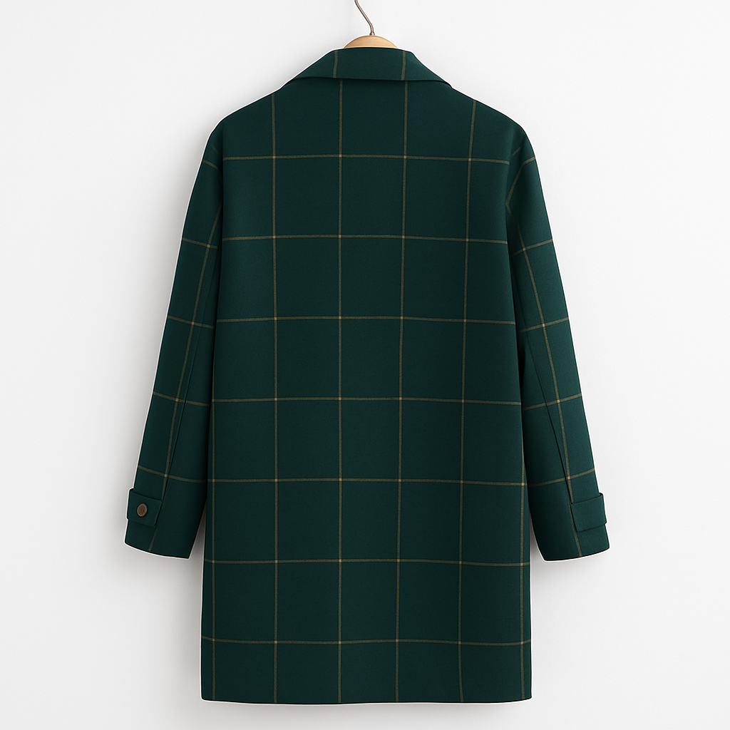 Élise | Manteau classique à carreaux