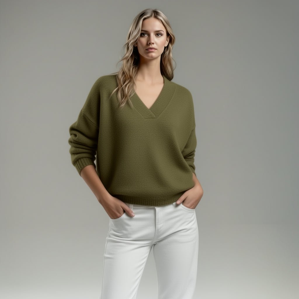 Noor | Pull doux à col en V