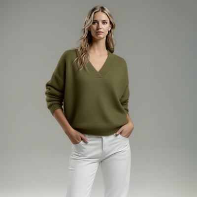 Noor | Pull doux à col en V