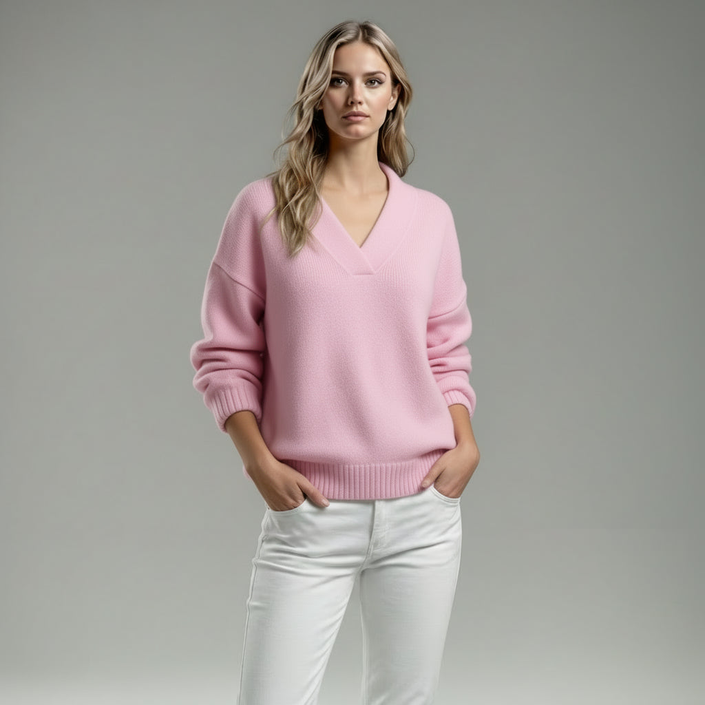 Noor | Pull doux à col en V
